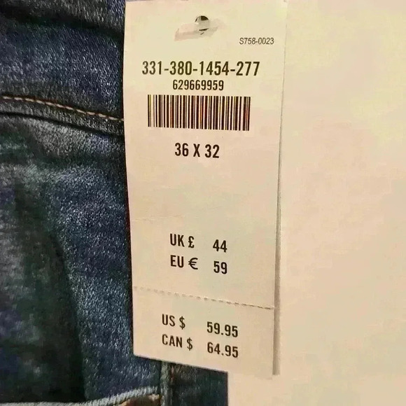 Men's Hollister Advanced Stretch Skinny Fit Distressed Blue Jeans Sz 36×32 - Picture 5 of 8